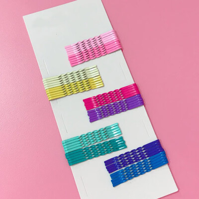 

Metal color hairpin female Korean version of the personality disk hair before the clip a word clip hair accessories female