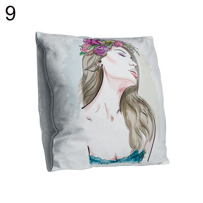 

Double-sided Printing Fashion Girl Pillow Case Cushion Cover Sofa Bed Car Decor