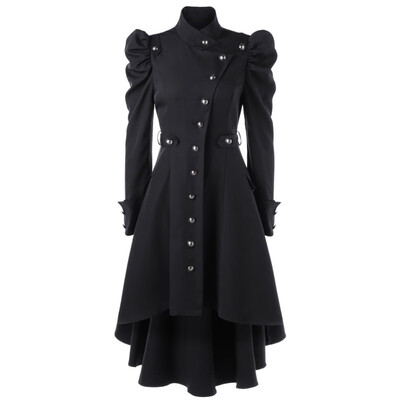 

Medieval Steampunk Women Retro Irregular Coat Jacket Tailcoat Tuxedo Windbreaker