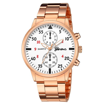 

Gobestart Luxury Watch Fashion Stainless Steel Watch for Man Quartz Analog Wrist Watch