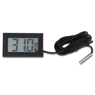 

Digital Embedded Thermometer LCD Instant Read Aquarium Refrigerator Monitoring Display with Waterproof Detector