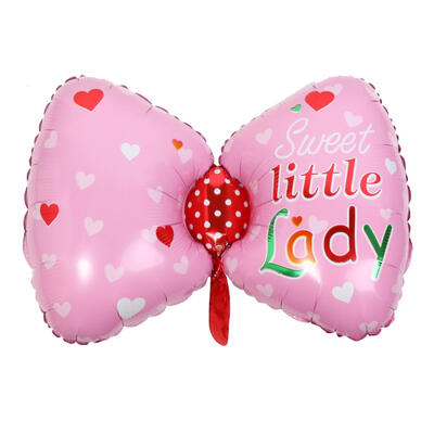 

Baby Shower Bow Tie Foil Balloons Baby Boy Girl Happy Birthday Balloons