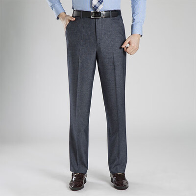 

WENGUANGUO Summer thin section pleated high waist free hot straight loose standard version mens trousers 7939