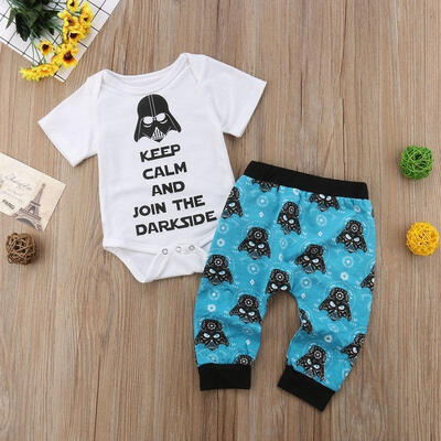 

Baby Boy Newborn Star Wars Romper Bodysuit Pants Leggings Outfits Clothes Set