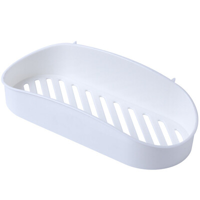 

YanRong Bathroom free punching wall hanging rack plastic bathroom storage rack kitchen spice rack wall storage shelf