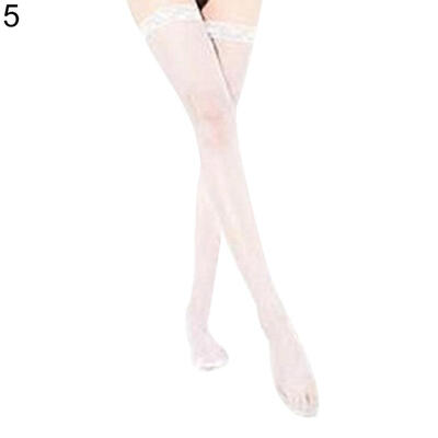 

Womens Sexy Fine Fishnet Mesh Lace Top Hollow Thigh Highs Stay-ups Stockings