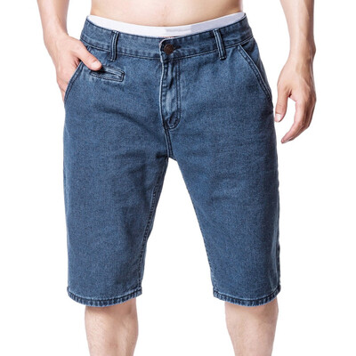 

Tailored Mens Fashion Denim Cotton Solid Straight Pocket Trouser Distressed Jeans Pants