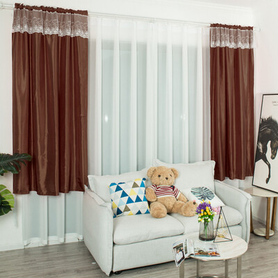 

Toponeto Leaves Curtain Tulle Window Treatment Voile Drape Valance 1 Panel Fabric