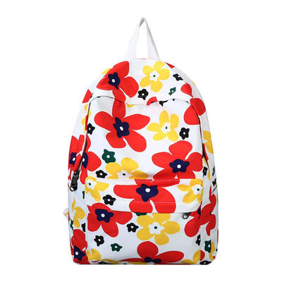 

Floral Canvas Backpack Women Large Capacity School Travel Casual Knapsack