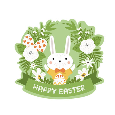 

Toponeto Wall Stickers Decor Happy Easter Wall Sticker Removable Art Home DIY Decals