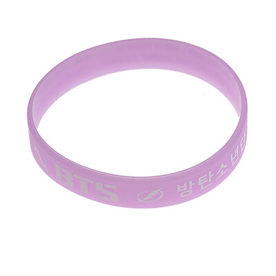 

Kpop BTS Jelly Luminous Silicone Letter Print Bracelet Pair Bracelet Sport Wrist Belt Star Same Style Bracelet Hot Gift