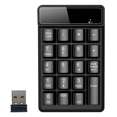 

24G USB Wireless Mini Digital Keyboard 19 Keys Waterproof Number Keypad