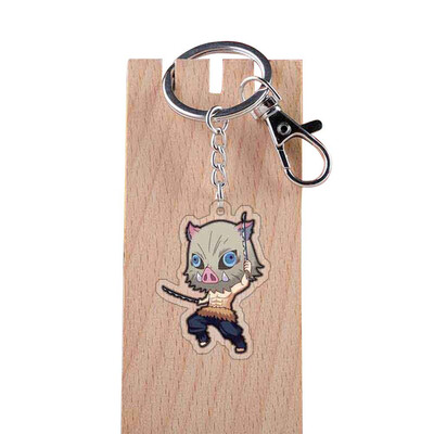 

CAR-TOBBY Anime Demon Kimetsu no Yaiba Kamado Tanjirou Keychains Key chains Acrylic Gift
