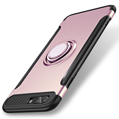 

Phone Case Magnetic Car Holder For iPhone x 78 Plus Cases 360 Rotating Finger Ring Phone Cover