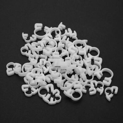 

Greensen 50Pcs Water Tube Engineering Plastic Hose Clamp Pipe Hoop Tightening Tool with Box