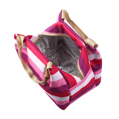 

Siaonvr Picnic Insulated Food Storage Zipper Box Tote Bento Pouch Lunch Bag