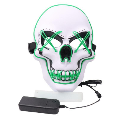 

Halloween Party Mask LED Scary Flash Mask EL Line Light Mask Cosplay Mask Party Clothing Mask Supplies Multi-color Optional