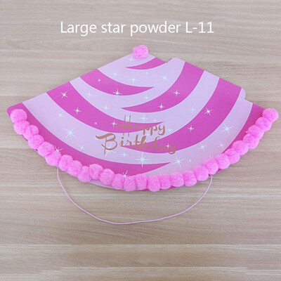 

FUNNYBUNNY Large Adult Birthday Hat Five-pointed Star Polka Dot Hat Party Decor Party Hair Ball Cap Child Birthday Party Decor