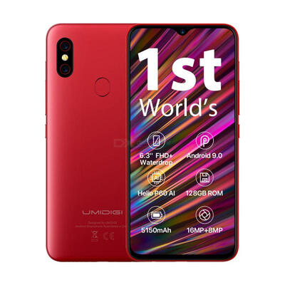 

UMIDIGI F1 Android 90 63 Inch Dual SIM 4GB RAM 128GB ROM Smartphone With 5150mAh Battery-GSM Not European Union
