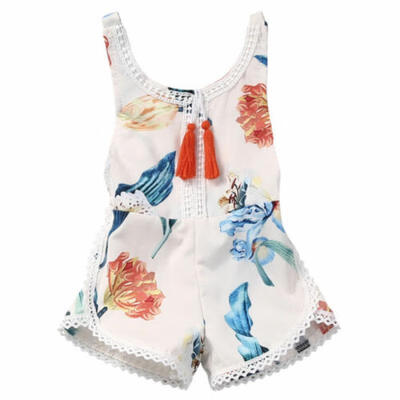

The Newborn Baby Girls Kids Pioccolo Strap Romper Clothes Sleeveless Tunique