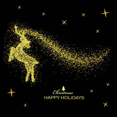 

Tailored 2019 Merry Christmas Gold Household Wall Sticker Mural Decor Decal Removable