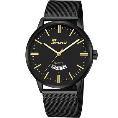 

2018 GENEVA Relogio Feminino Watch Luxury Mesh Band Stainless Steel Analog Quartz Wristwatch Rose Gold Silver Watches