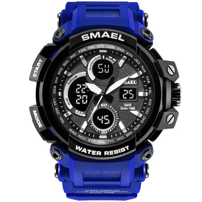 

Gobestart SMAEL Men Sport Watch Casual LED Digital Rubber Strap Electronic Wristwatch Gift