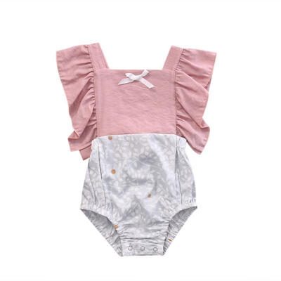 

Infant Baby Girls Floral Romper Bodysuit Jumpsuit Playsuit Summer Clothes Outfits 0-24M
