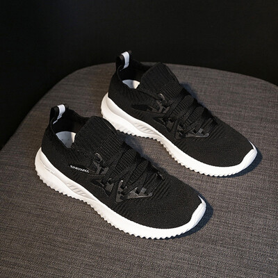 

Factory Outlet Women Shoes Plus Size 40 Stretch Fabric Sneakers Women Casual Vulcanize Shoes Female Slip On Basket Socks Shoes
