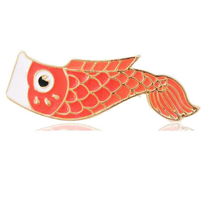 

New Women Simple Fish Shape Corsage Brooch Breast Pin