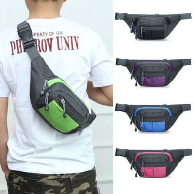 

Waterproof Sports Runner Waist Bum Bag Running Jogging Belt Pouch Zip Fanny Pack