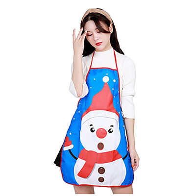 

Toponeto Christmas Cartoon Santa Claus Apron Bar Waiter Kitchen Cooking Apron Home Decor