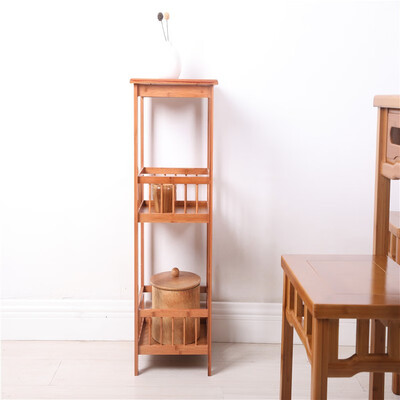 

BO AI NUO three-layer bamboo flower rack shelf solid wood storage shelf 343480cm 7457, BO AI NUO Three-layer bamboo flower racks living room flower stand coffee table racks solid wood flower pot rack storage shelf