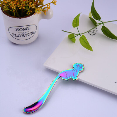 

Toponeto Cute Mermaid Spoon Handle Spoons Flatware Coffee Drinking Tools Kitchen Gadget