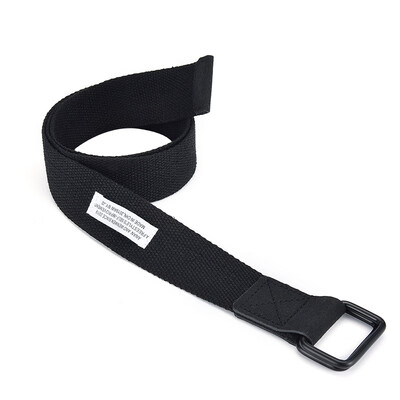 

Hot selling Men canvas belt Trend solid color Men&Women Double ring buckle belt outdoor casual cowboy pants belt 110-130cm