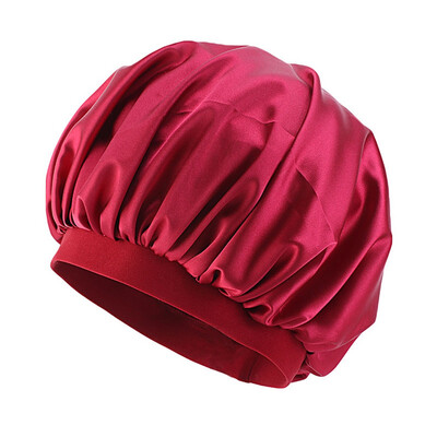 

Fashion Women Wide Band Silk Turban Bonnet Satin Headwrap Hair Loss Sleep Hat