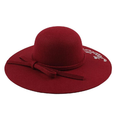 

Women Wide Brim Fedora Hat Sequin Letter Cap Sun Hat Solid Sunbonnet Trilby Beach Panama Hat