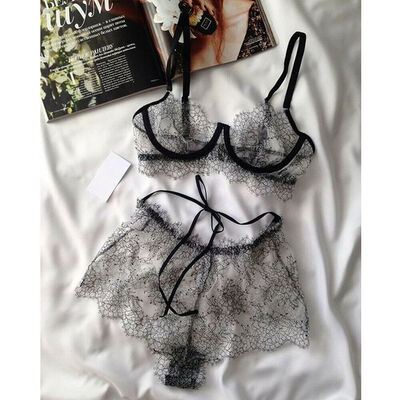 

Women Underwear Bra Sexy Lingerie G-string Nightwear Lace Clothes Set Fashion