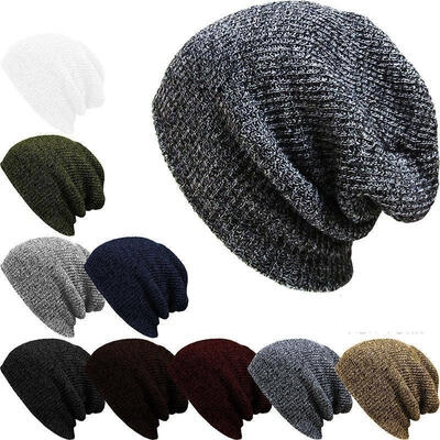 

Men&39s Women&39s Knit Baggy Beanie Oversize Winter Hat Ski Slouchy Chic Cap Skull