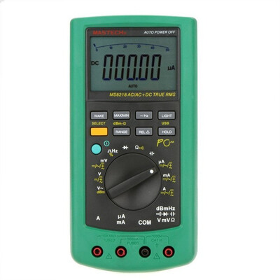 

MASTECH MS8218 Digital Multimeter 50000 Counts multifunction True RMS PC USB DMM 5 12 Bit auto range tester Ammeter Multitester