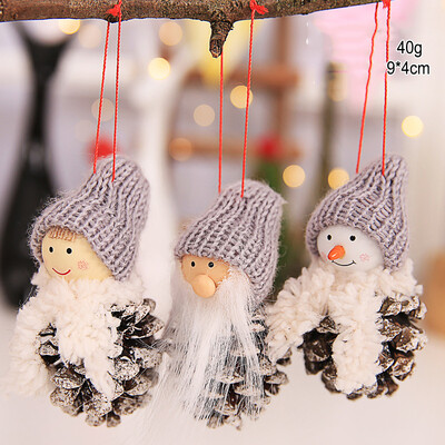 

New Year Santa Claus Christmas Tree Dolls Hanging Decor Home Party Ornaments Set