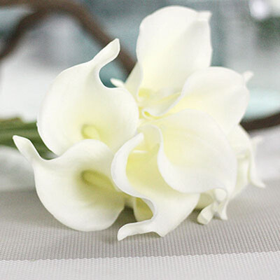 

FUNNYBUNNY Artificial Flowers Fake Flowers Artificial Calla Lily Bridal Wedding Bouquet for Home Garden Party Wedding Decoration