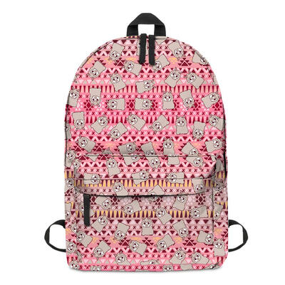 

3D Digital Printing Backpacks Preppy Women Shoulder School Bags Knapsack