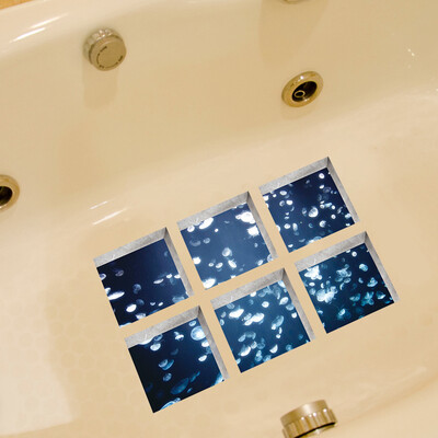 

〖Follure〗6pcsNew Bath Tub Shower Stickers PVC Decals Applique Anti Skid Mural Home Decor