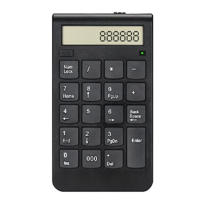 

19 Keys Number Keyboard 24G Digital Display Rechargeable Wireless Keypad