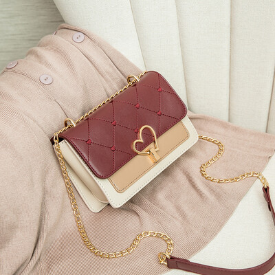 

In summer the new color chain girl 2019 Korean version 100 lap shoulder slanted the fashion texture small square bag