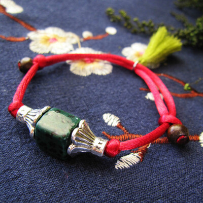 

Candy Color Ceramics Chain Link Bracelets Jewelry Bracelets & Bangles Bracelets Women Bohemian Alloy Square