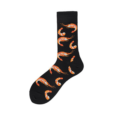 

2019 Men Fashion Printing Cartoon Crocodile Shark Zebra Dog Sloth Koala Flower Bird Colorful Socks Soft Comfort Cotton Sox