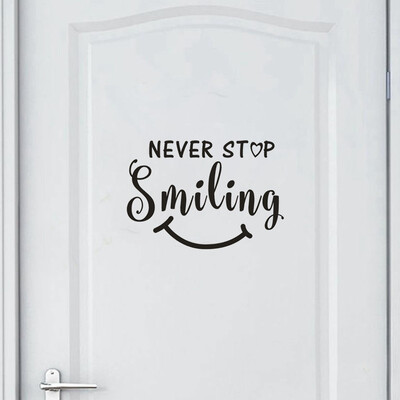 

〖Follure〗NEVER STOP SMILING Home Decor Wall Sticker Decal Bedroom Vinyl Art Mural