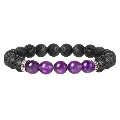 

1 pcs Fashion Style Healing Beaded Bracelet Natural Lava Stone Bracelet Jewelry armbanden voor vrouwen